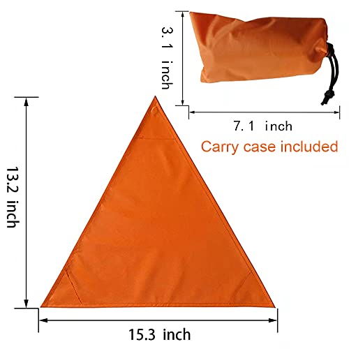 KHAMPA Blaze Orange Safety Hunting Blind Panel Set Magnetic Signal Panel Set of 4 - Image 3