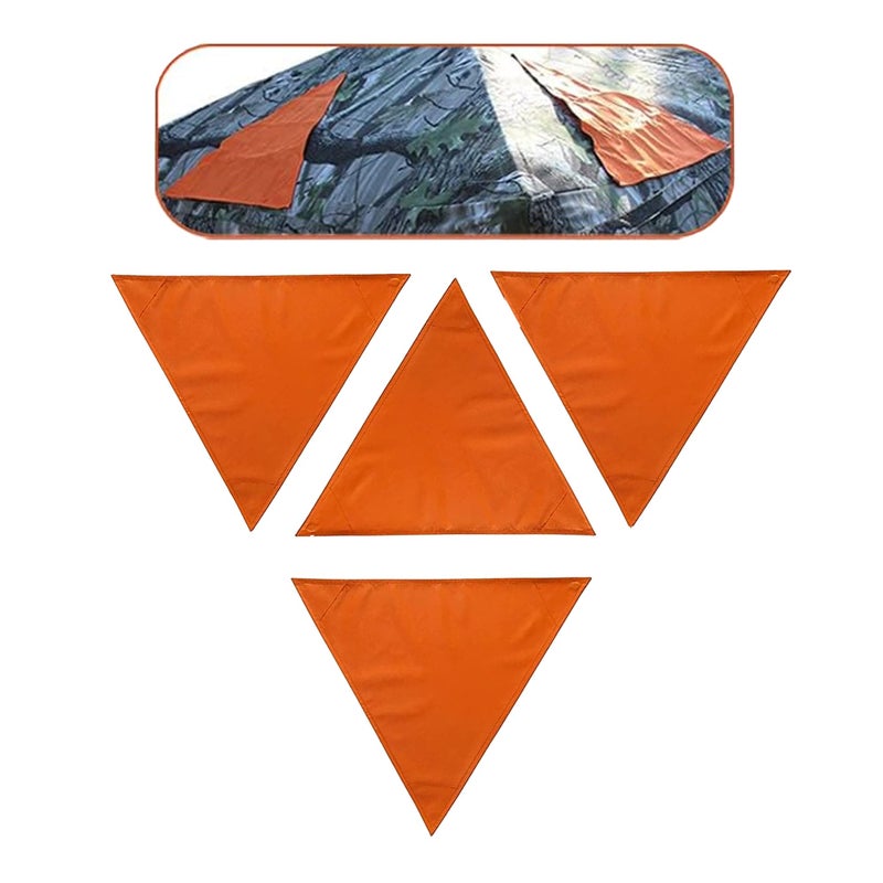 KHAMPA Blaze Orange Safety Hunting Blind Panel Set Magnetic Signal Panel Set of 4 - Image 2