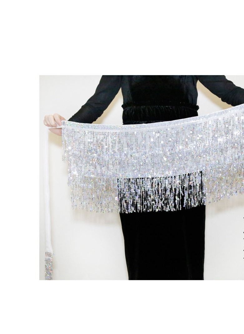Loquat Women Hip Scarf Skirt White 