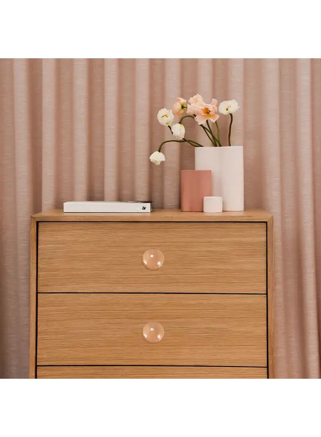 4 Pcs Mushroom Shaped Solid Wood Dresser Cabinet Knobs Round Drawer Pulls Handles For Kitchen Wardrobe Bookcase Cupboard Door - Image 4