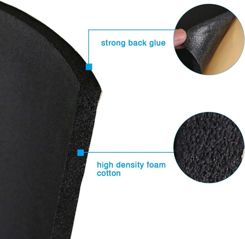 uxcell 10 mm Car Sound Insulation Mat - Black Foam Insulation Board (152 cm x 100 cm) - Image 3