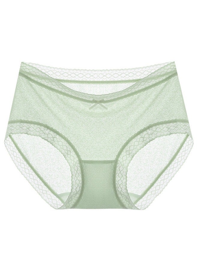 Umiwin 3-piece Women Lace Panties Breathable Briefs Thin Ice Silk Female Underwear  - Image 2