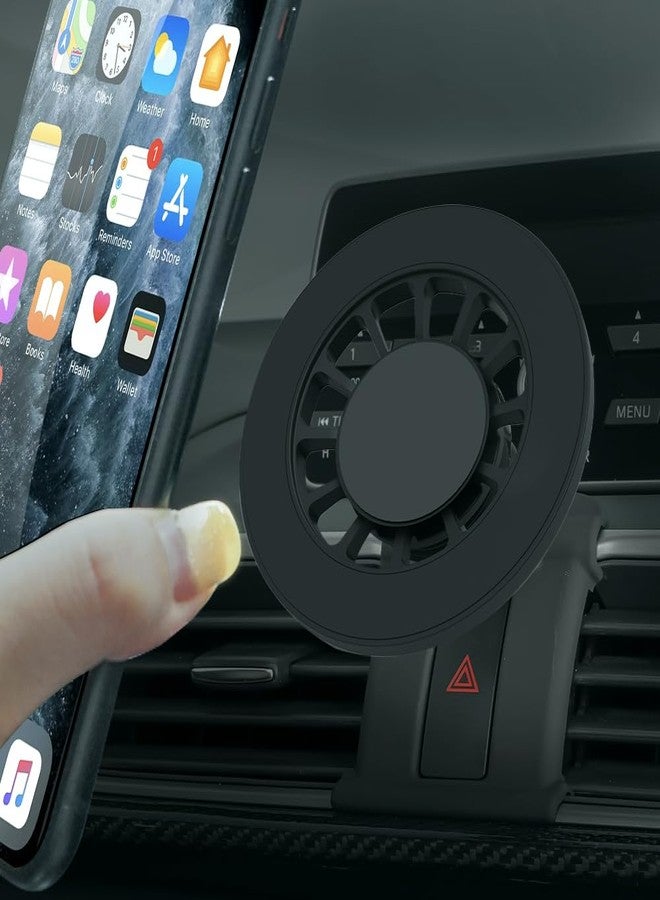 BEERTE Fits MagSafe Car Mount Fit for Mazda 3 2014-2018 Hands Free Magnetic Car Phone Holder Mount Strong Magnets Car Phone Mount Fit for iPhone 16 15 14 13 12 Series MagSafe Case All Phones - Image 1