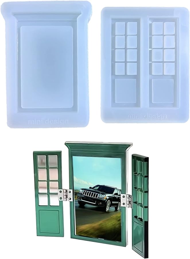 Epoxy Resin Photo Frame Mold Silicone Set For Window Decorative Craft Color A - Image 1