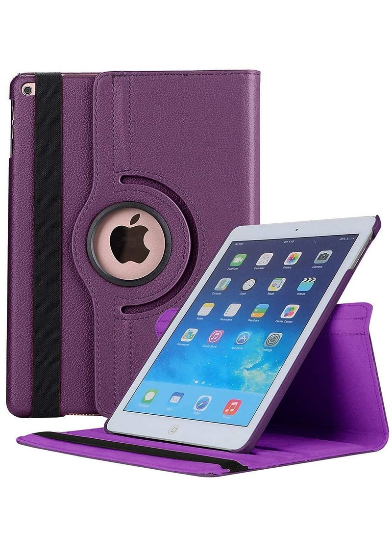 ELTRAZONE Smart 360-Degree Rotating Stand Case for Apple iPad 10.2 inch (9th Gen 2021, 8th Gen 2020, 7th Gen 2019) - Purple - Image 1