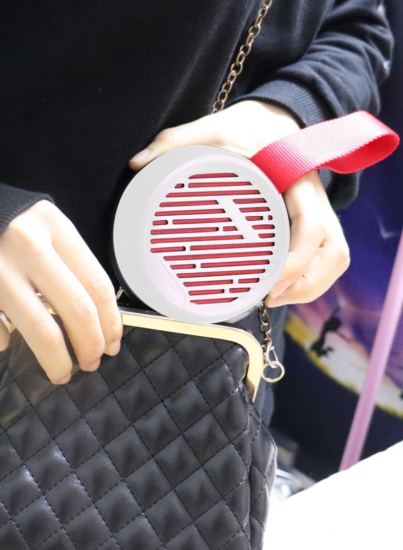 Yoobao Bluetooth Mini Speaker Wireless Small Bluetooth Speaker,Portable Speakers For Home Outdoor Travel,Rechargeable White&Red - Image 5