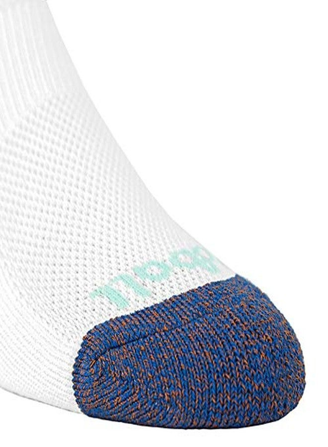 Oddball Men’s Performance Crew Socks XXL (Size 15-18) | 3-Pack Large Athletic Socks with COOLMAX Cotton Blend, Arch Support & Seamless Toe, White - Image 3