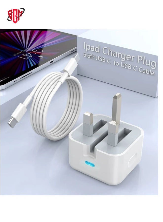 BGM iPhone Charger Fast PD20W USB C Wall Charger Fast Charging Type-C USB Charger Plug Universal Travel Adapter Type C Wall Plug Compatible for iPad Pro,iPad mini, iPhone 13 Pro/13 Pro Max/13/12/11 - Image 1