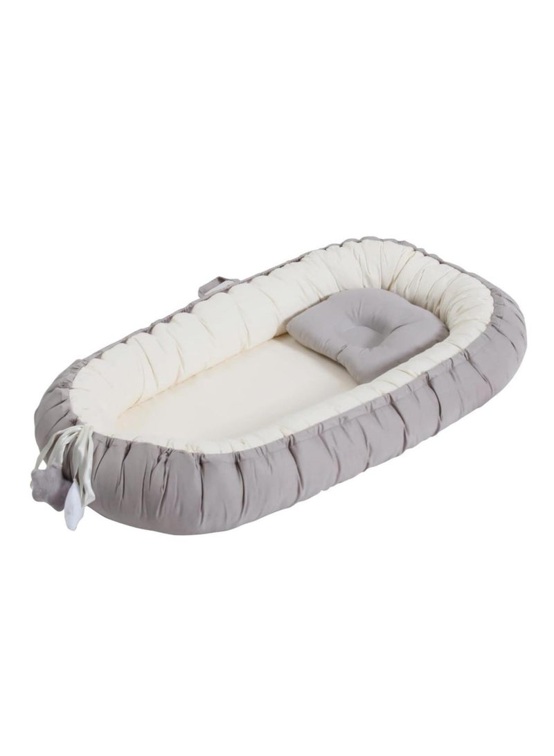 DUNISO سرير أطفال محمول مع وسائد مريحة للنوم، مناسب للأولاد والبنات من عمر 0-12 شهرًا - Image 4