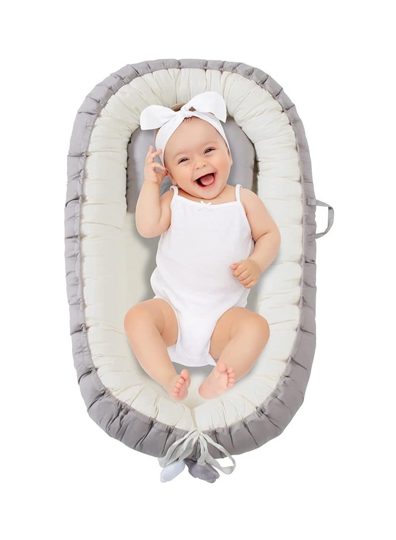 DUNISO سرير أطفال محمول مع وسائد مريحة للنوم، مناسب للأولاد والبنات من عمر 0-12 شهرًا - Image 3