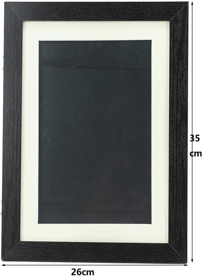 Kids Art Frame, Front Opening Kids Art Display Frame Holds,kids Artwork A4 Picture Frames Changeable,Artwork Display Storage Frames for Children Drawing Crafting (Black)