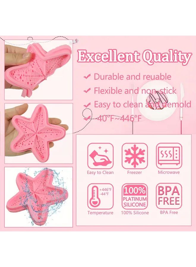 E977 Starfish Silicone Mold For Baking Cake Cookie Ice Cream Fondant Decor - Image 5
