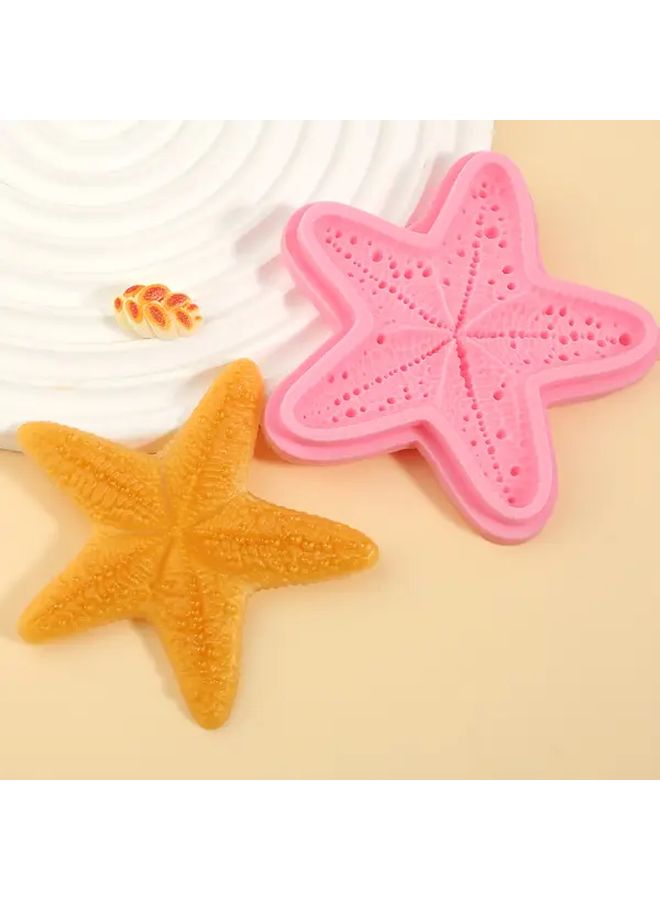 E977 Starfish Silicone Mold For Baking Cake Cookie Ice Cream Fondant Decor - Image 2