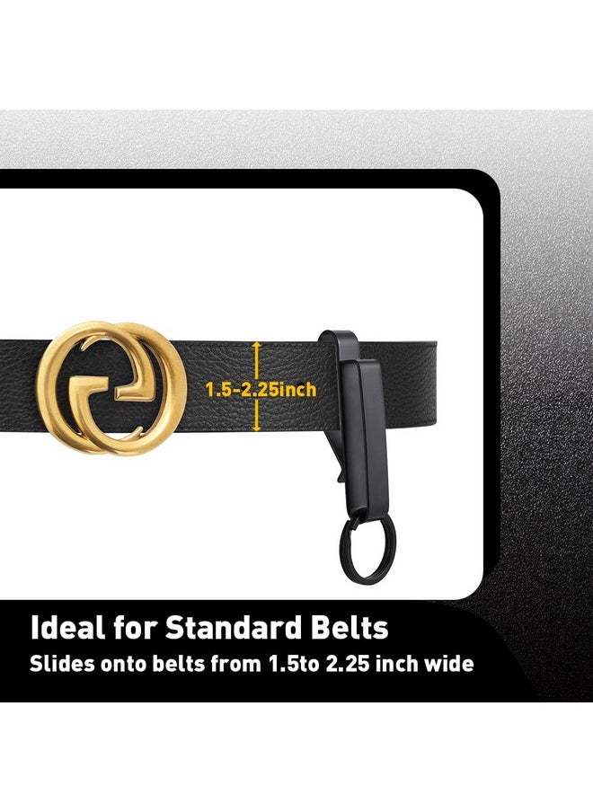 Abnaok - 2Pack Tactical Stealth Key Ring Holder Special For Police And Fire Agencies Duty Belt, Quick Release Key Holder With Detachable Keyring (2.25-Inch Max) - Image 1