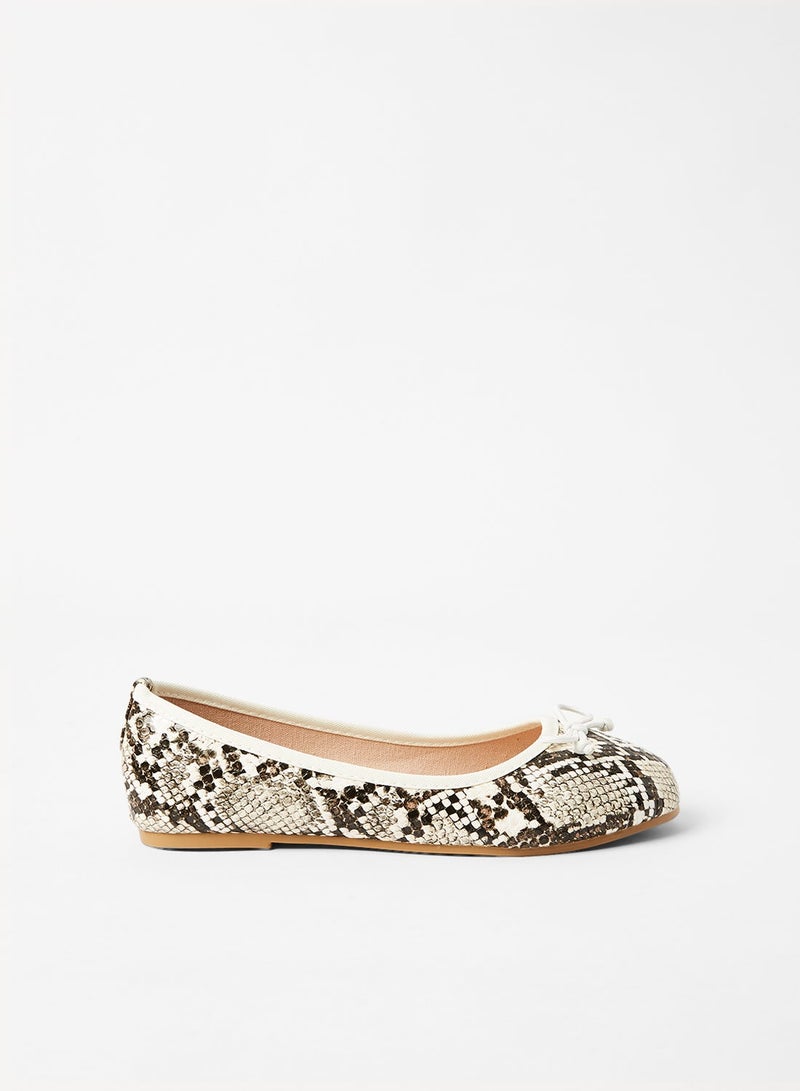 Neon Girl's Stylish Ballerina Beige/Green - Image 1