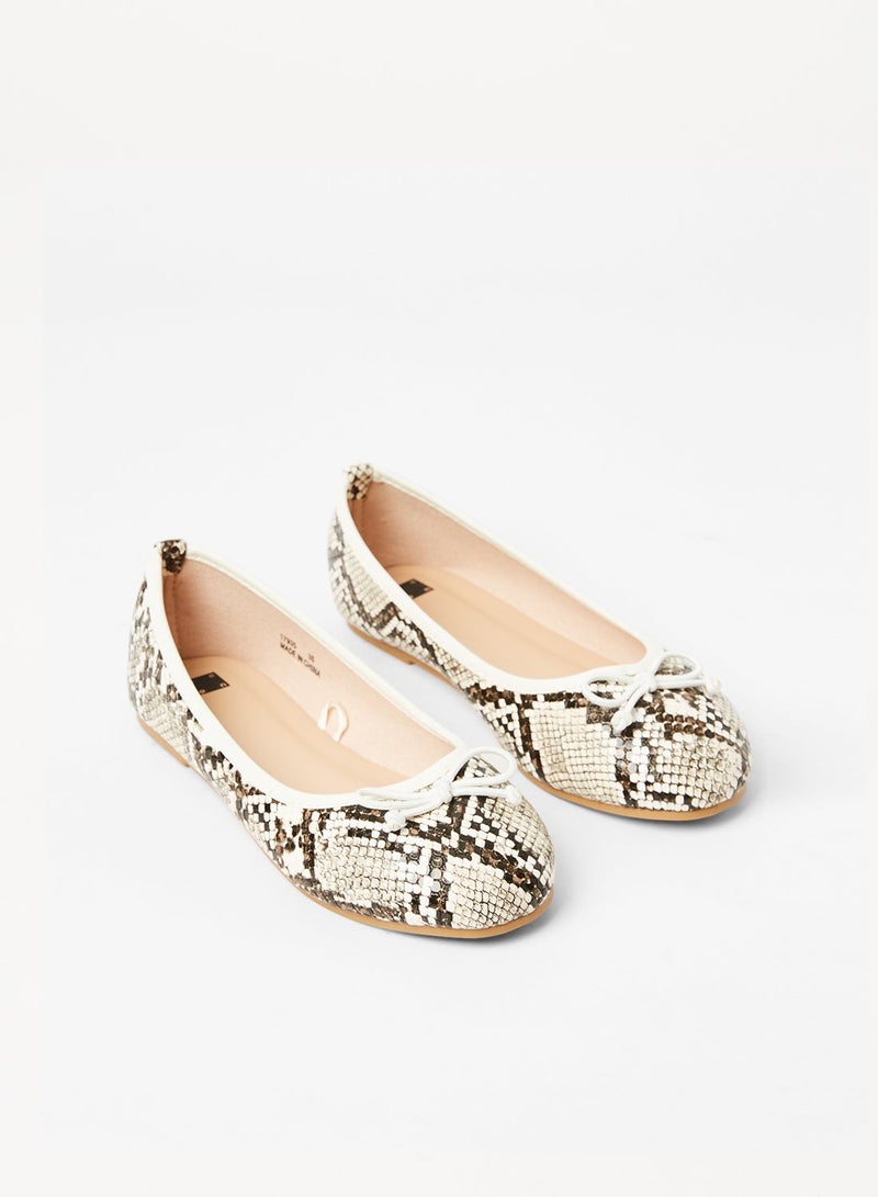 Neon Girl's Stylish Ballerina Beige/Green - Image 2