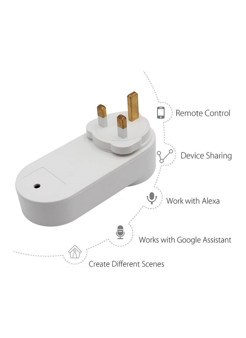 DMG TECH - WiFi Plug Tuya Smart Socket Timer Schedule Socket Smart Life App Control Voice Remote Control Compatible with Amazon Alexa Google Assistant Siri 220V 16A - Image 1