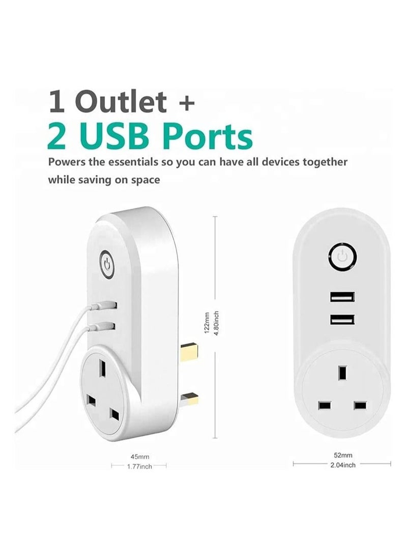 DMG TECH - WiFi Plug Tuya Smart Socket Timer Schedule Socket Smart Life App Control Voice Remote Control Compatible with Amazon Alexa Google Assistant Siri 220V 16A - Image 1