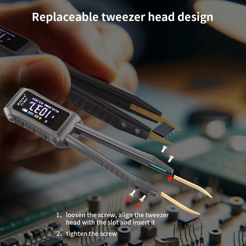 ZT-MD1 Smart Tweezer for Testing Electronic Components Measuring Resistance Capacitance Inductance Continuity and Diodes - Image 4