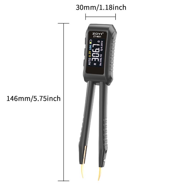 ZT-MD1 Smart Tweezer for Testing Electronic Components Measuring Resistance Capacitance Inductance Continuity and Diodes - Image 2