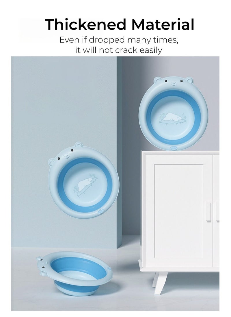 Be a better mom Foldable Wash Basin 3L, Baby Kids Collapsible Wash Basin for Travel Home Use  - Image 5