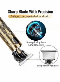 Y&D Beard Trimmer for Mens, Rechargeable Electric Hair Clippers with LCD Screen  - Image 2