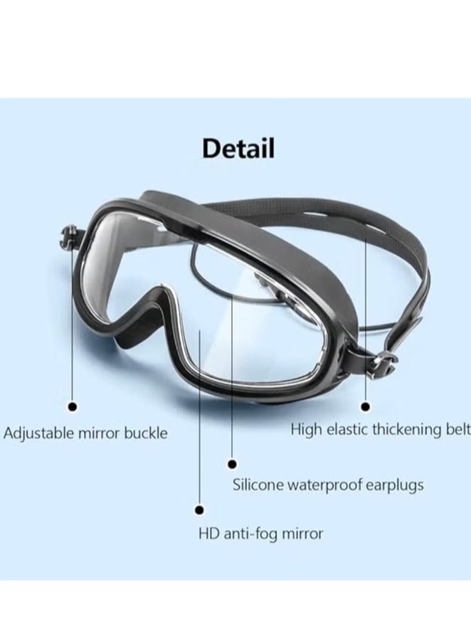 Swim Goggles 180° Wide View No Leaking Anti-Fog Swimming Goggles for Adult Men Women Youth UV Protection Pool Goggles - Image 5
