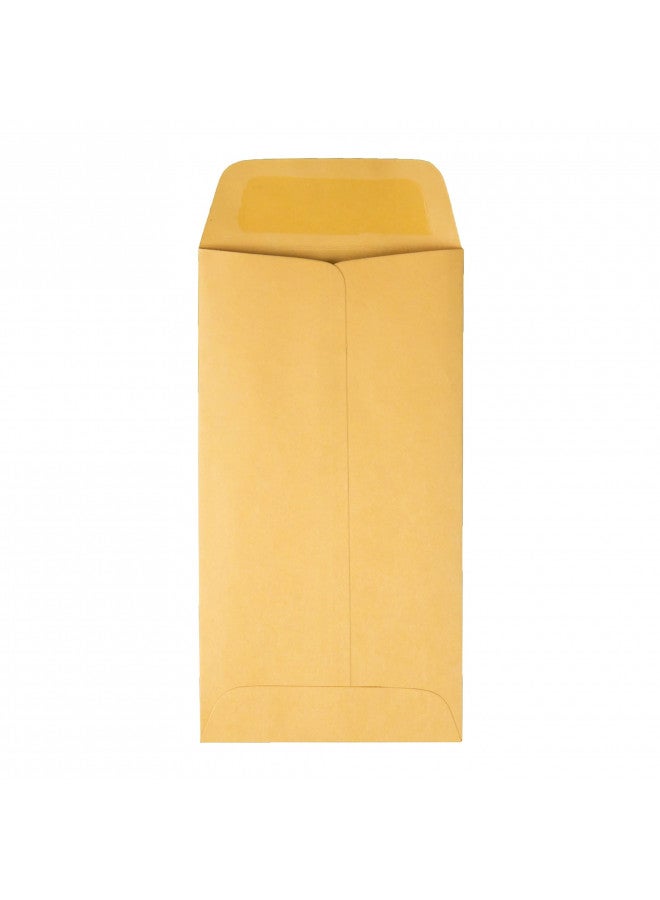 Quality Park, #7 Coin and Small Parts Envelopes, Gummed, Brown Kraft, 3.5x6.5, 500 per box (50762) - Image 2