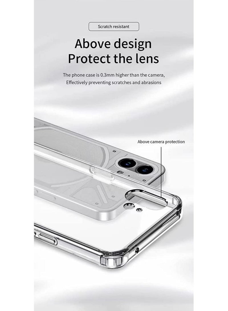 إلترازون Case for Nothing phone (1), Ultra Silm Soft Cover , Anti-Scratch cover for Nothing phone (1) - Transparent - Image 2