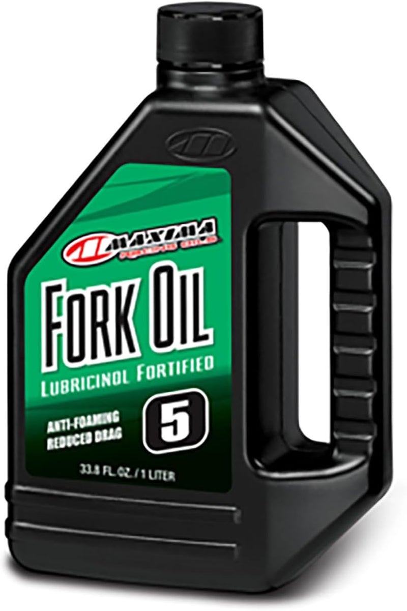 Maxima 54901 5WT Standard Hydraulic Fork Oil - 1 Liter Bottle