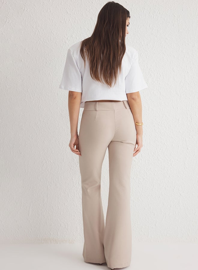 trendyol Mink Spanish Leg Normal Waist Woven Trousers - Image 5
