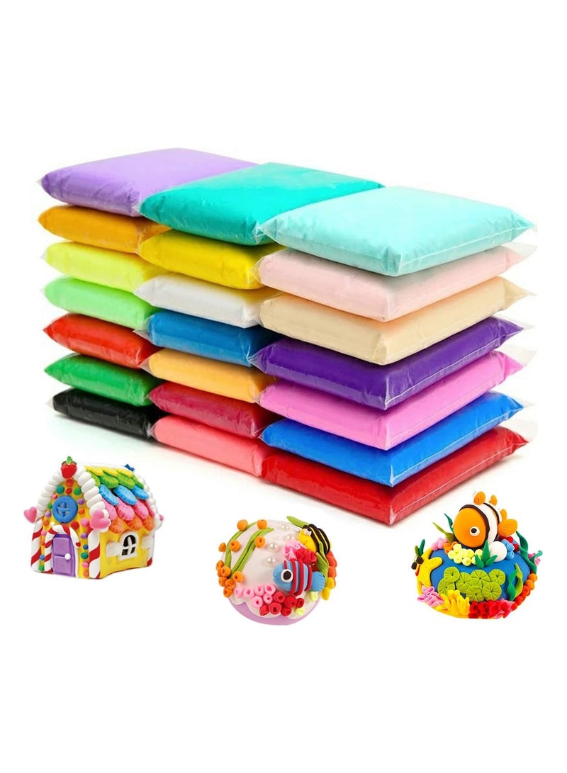 REZZOSS NEW REZZOSS 36 Colours Air Dry Clay Magical Kids Clay Ultra Light Modelling Clay Artist Studio Plasticine Toy Safe and Non-Toxic Modelling Clay - Image 4
