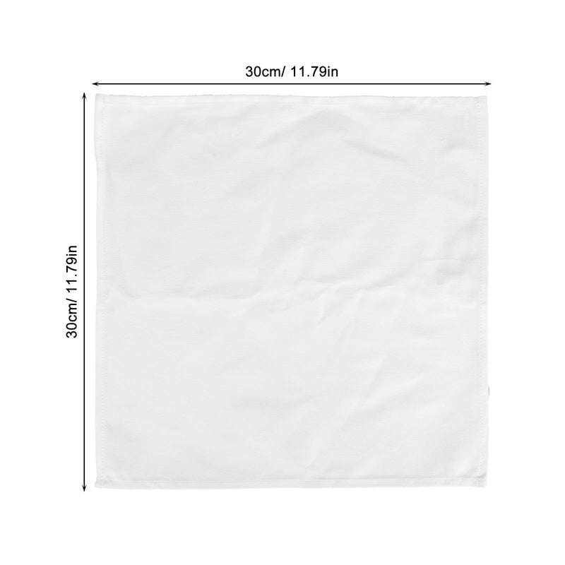10Pcs White Cotton Kitchen Towels 30x30cm Soft Absorbent Multipurpose Cloth Napkins - Image 3