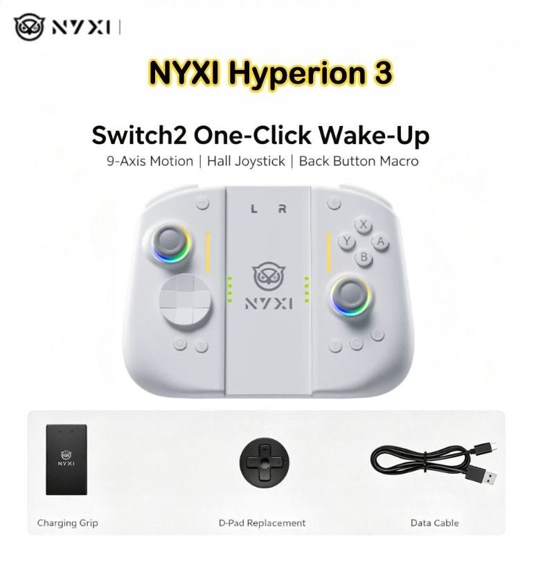 Nyxi Hyperion 3 Wireless Magnetic Controller, Full Mechanical Switches, Hall Effect Joysticks - Image 1