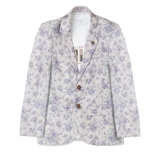 CAVIO Boys Printed Blazer and T-Shirt Violet - Image 1