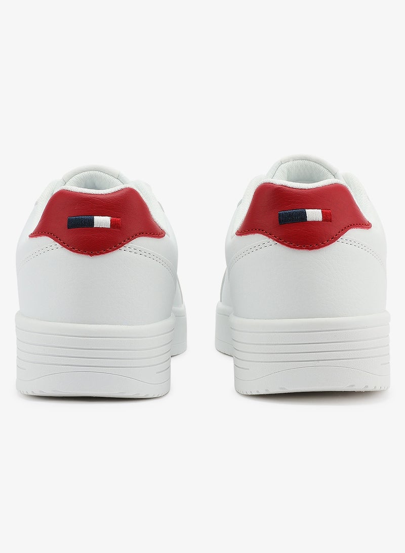 U.S. Polo Assn. Men's White Low-Top Canvas Sneakers - Bold Iconic Branding for a Clean Look Shoes - Image 3