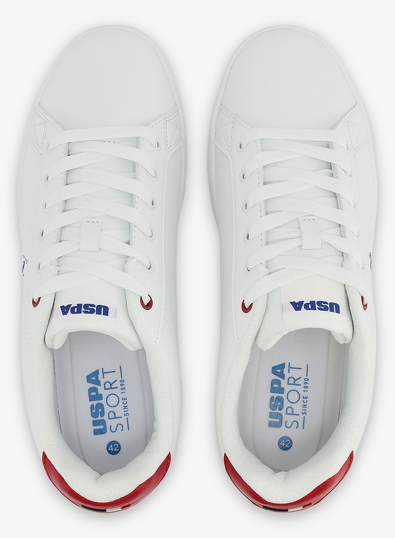 U.S. Polo Assn. Men's White Low-Top Canvas Sneakers - Bold Iconic Branding for a Clean Look Shoes - Image 5