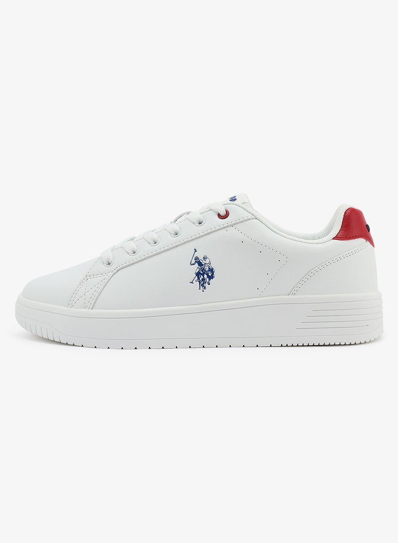 U.S. Polo Assn. Men's White Low-Top Canvas Sneakers - Bold Iconic Branding for a Clean Look Shoes - Image 2