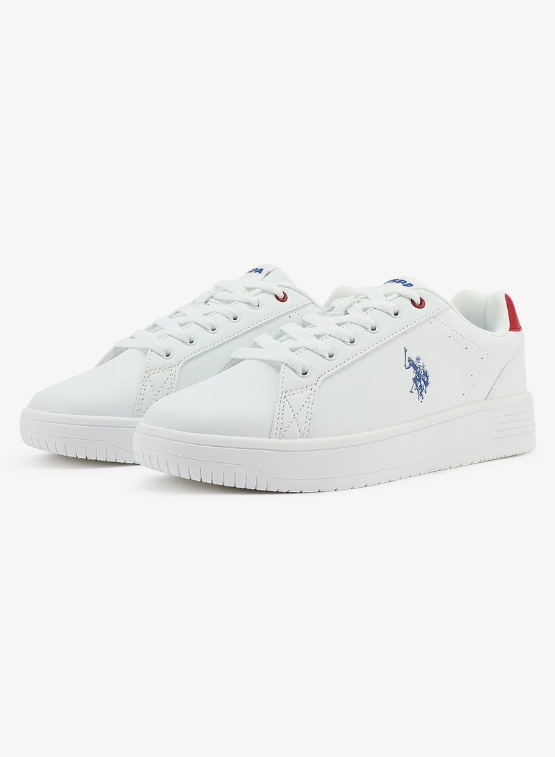 U.S. Polo Assn. Men's White Low-Top Canvas Sneakers - Bold Iconic Branding for a Clean Look Shoes - Image 4