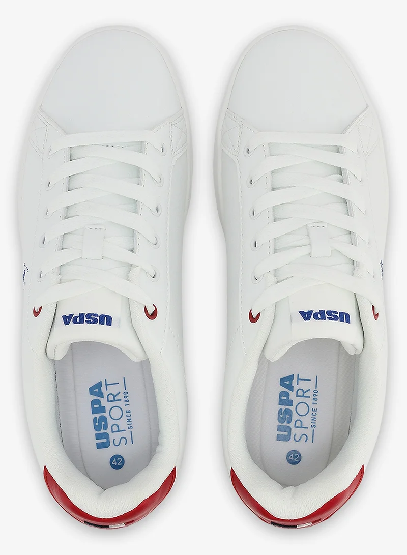 U.S. Polo Assn. white Men's White Low-Top Sneakers - Bold Iconic Branding for a Clean Look Shoes for Men | Best Price UAE