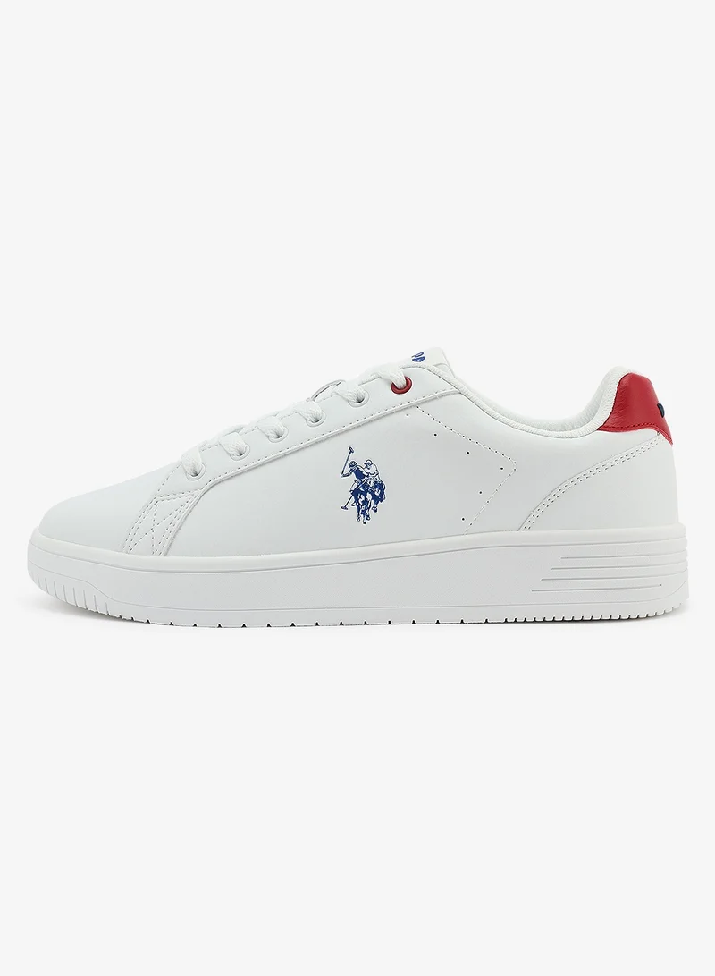 U.S. Polo Assn. white Men's White Low-Top Sneakers - Bold Iconic Branding for a Clean Look Shoes for Men | Best Price UAE