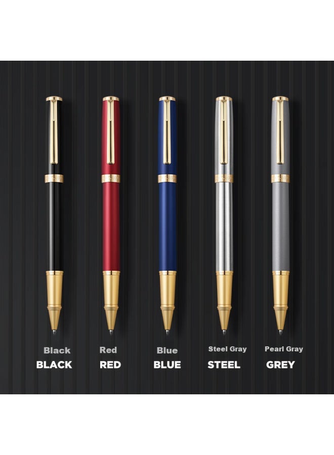 مونتاجوت Montagut Signature Pen قلم حبر جاف للأعمال مجموعة هدايا صندوق أسود حشوة بديلة 1 قلم 2 حشوة سلسلة لقاء الهدايا أسود Luya 0.5mm - Image 2