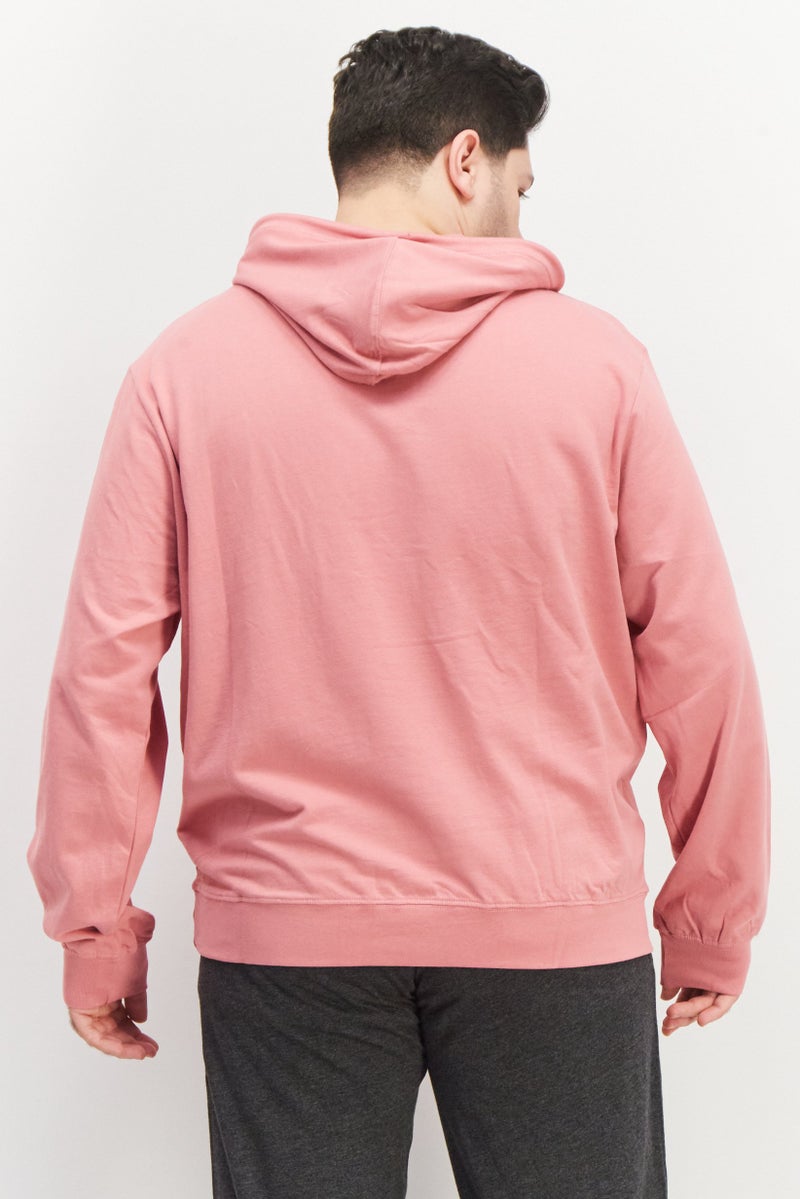 Sovereign Code سويت شيرت هودي بأكمام طويلة وسحب للرجال، وردي - Image 3