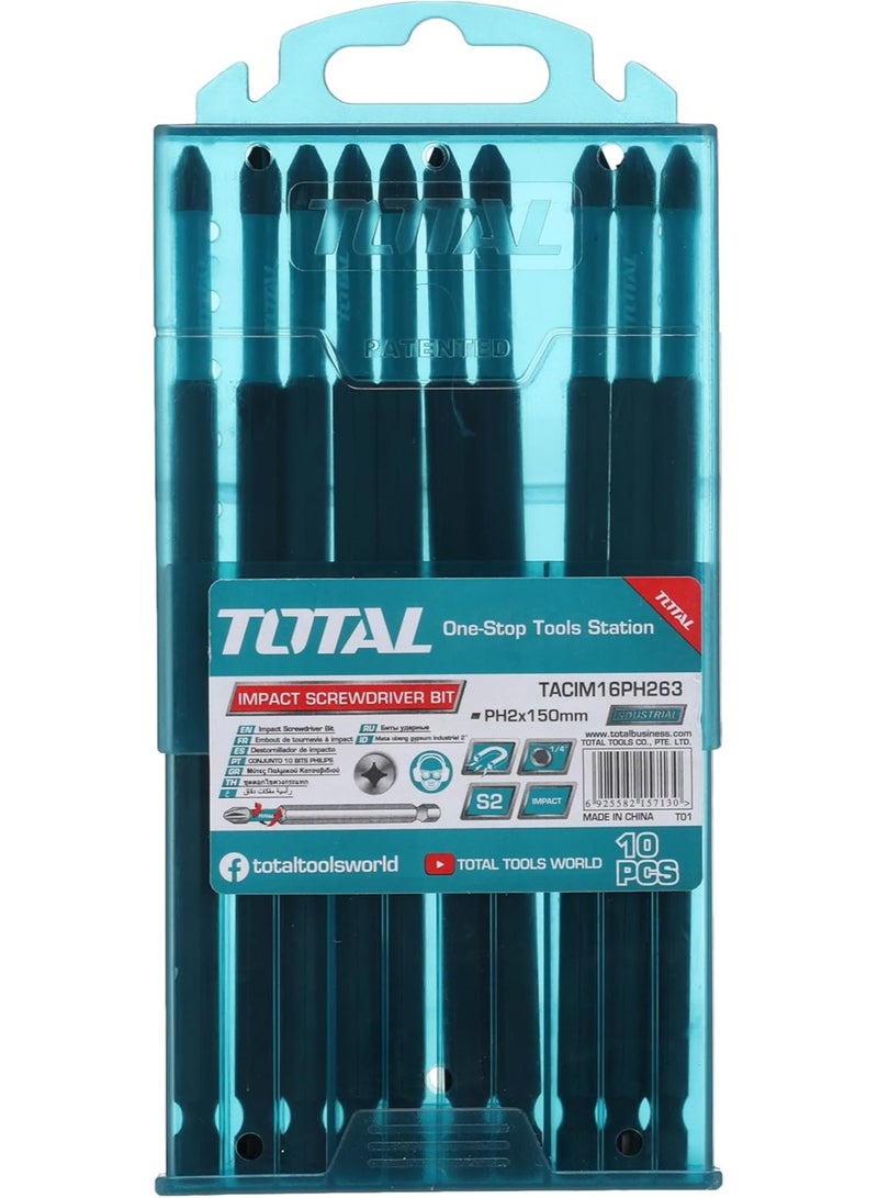 Total TACIM16PH263 PH2 Impact Driver Anchors, 10-Pieces, 150 mm Length - Image 4