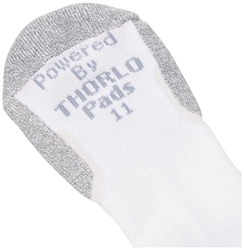 Thorlos Unisex-Adult Xccu Thin Cushion Running Low Cut Socks , White, Medium - Image 2