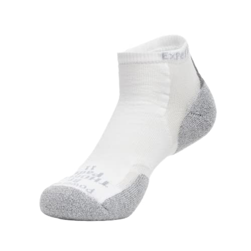 Thorlos Unisex-Adult Xccu Thin Cushion Running Low Cut Socks , White, Medium - Image 1