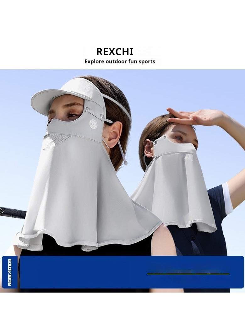 جولوف جوي قناع واقي من الشمس للنساء أثناء ركوب الدراجات في الهواء الطلق ومضاد للأشعة فوق البنفسجية وواقي للوجه بالكامل وجيد التهوية لحماية الرقبة والعين - Image 2