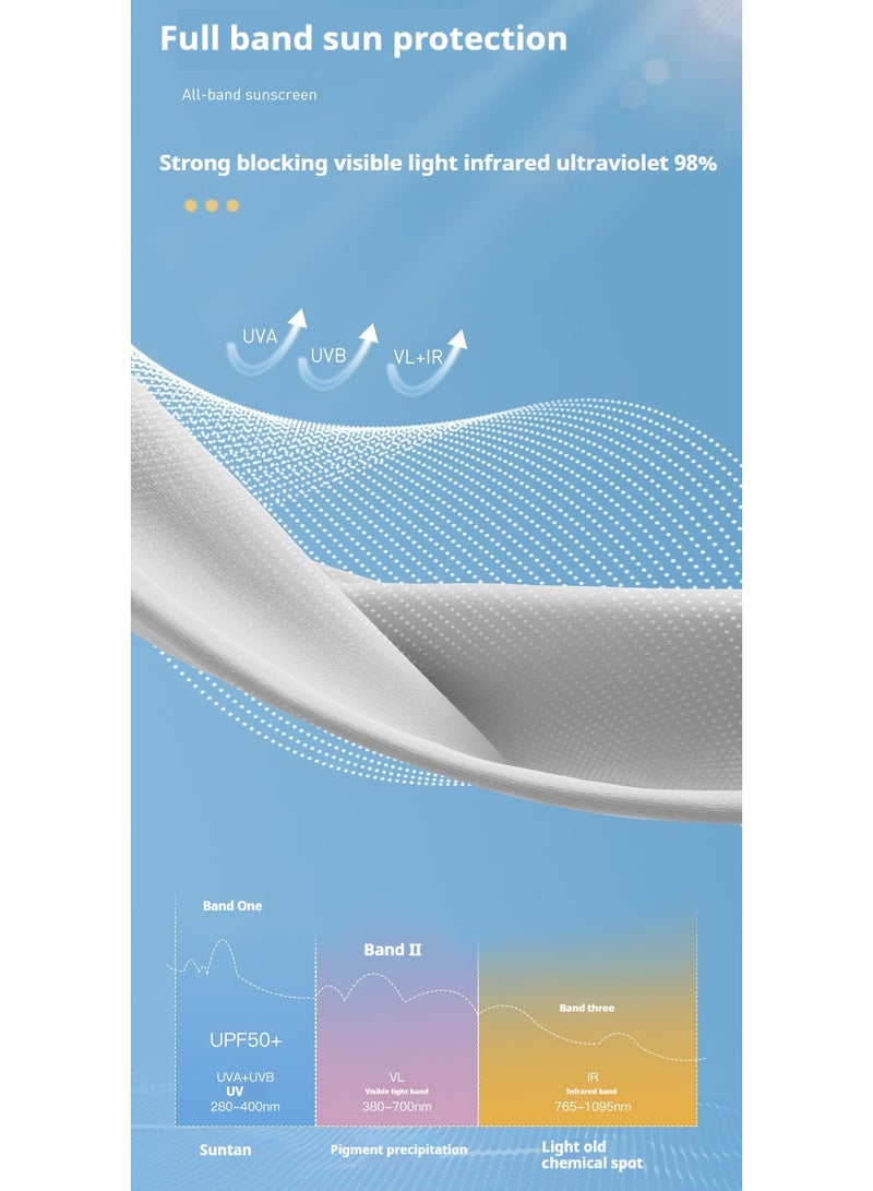 جولوف جوي قناع واقي من الشمس للنساء أثناء ركوب الدراجات في الهواء الطلق ومضاد للأشعة فوق البنفسجية وواقي للوجه بالكامل وجيد التهوية لحماية الرقبة والعين - Image 5