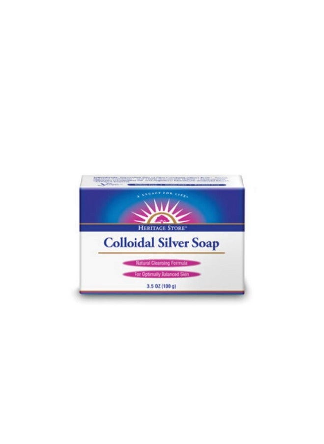 Heritage Store - HERITAGE STORE Colloidal Silver Soap, Bar, Rosemary (Carton) | 3.5oz - Image 1
