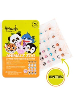 masque Bar Pretty Animalz Acne Printed Hydrocolloid Patches Extracts Oil And Impurities Conceals Blemishes And Acne  - Image 2
